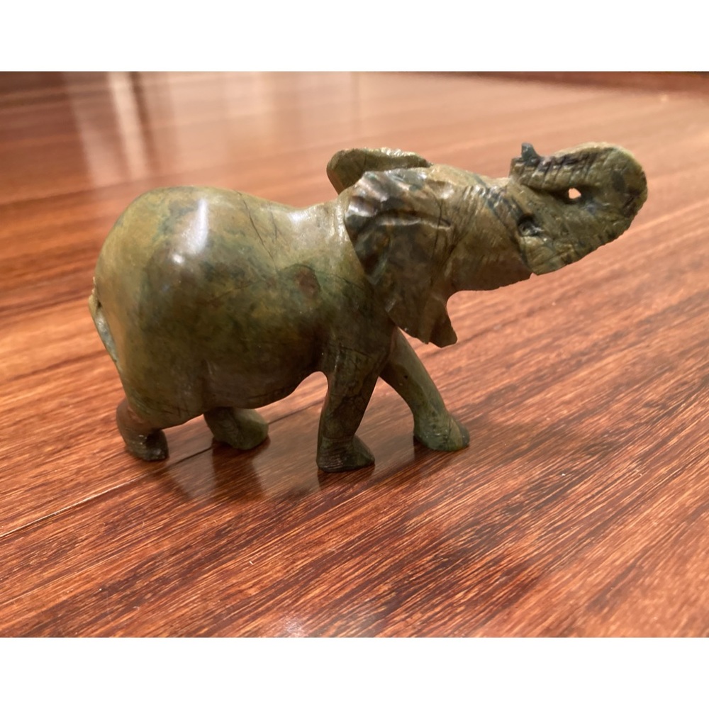 Hand Carved Jade Elephant